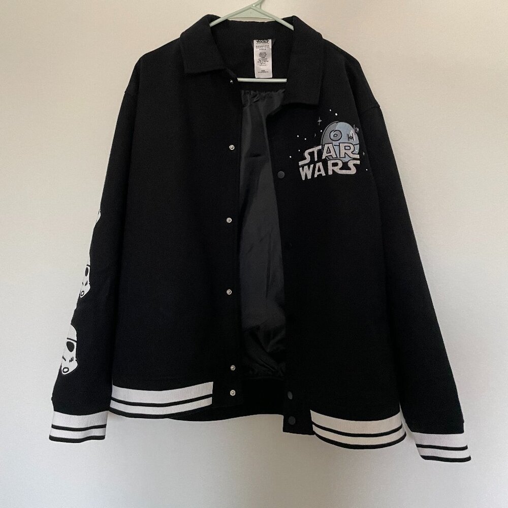 NWOT Star Wars Artist Series Varsity Jacket for Adults by Will Gay